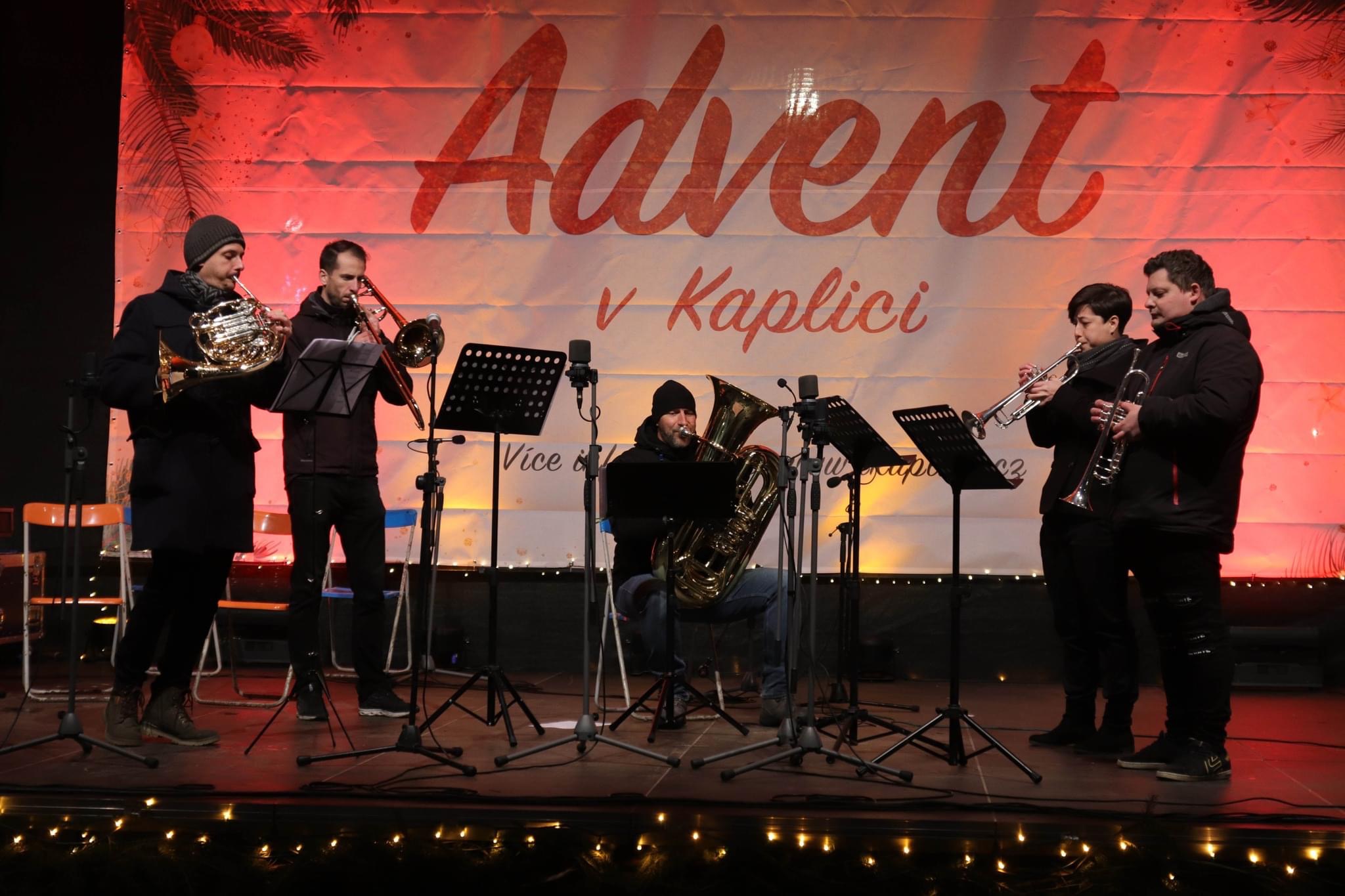 BudBrass na adventním vystoupení v Kaplici